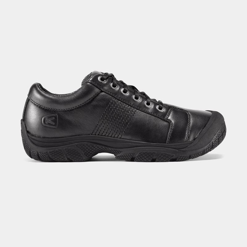 Cheap Keen Ptc Oxford Mens Work Shoes Black NZ (4210-ZBEFA)